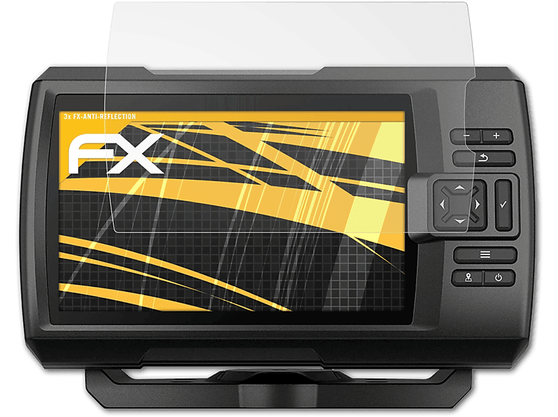 Striker FX-Antireflex Garmin 7sv) Plus ATFOLIX Displayschutz(für 3x