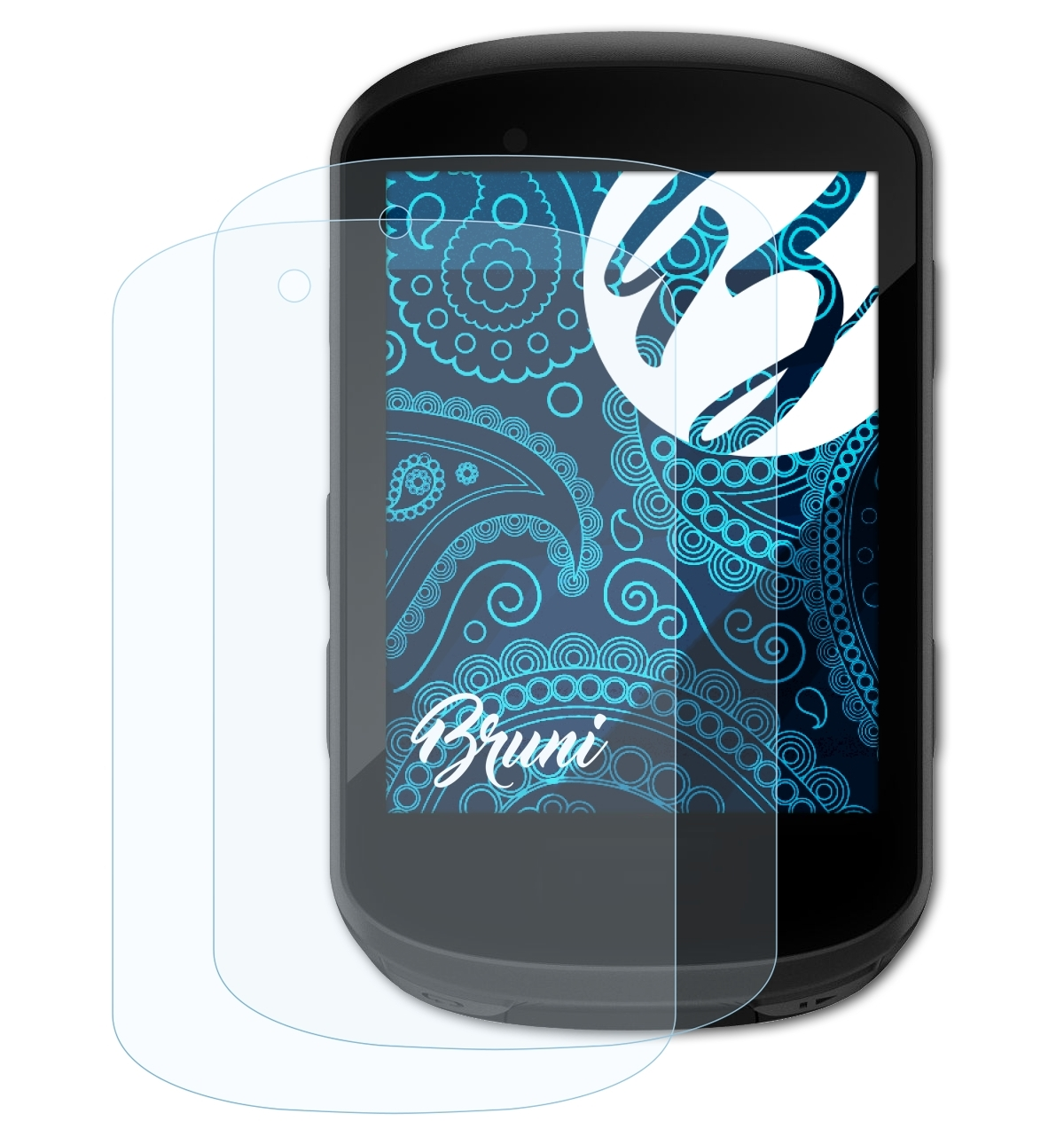 BRUNI 2x Basics-Clear Schutzfolie(für Garmin 530) Edge