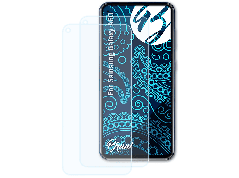 BRUNI Basics-Clear Galaxy 2x Schutzfolie(für A60) Samsung