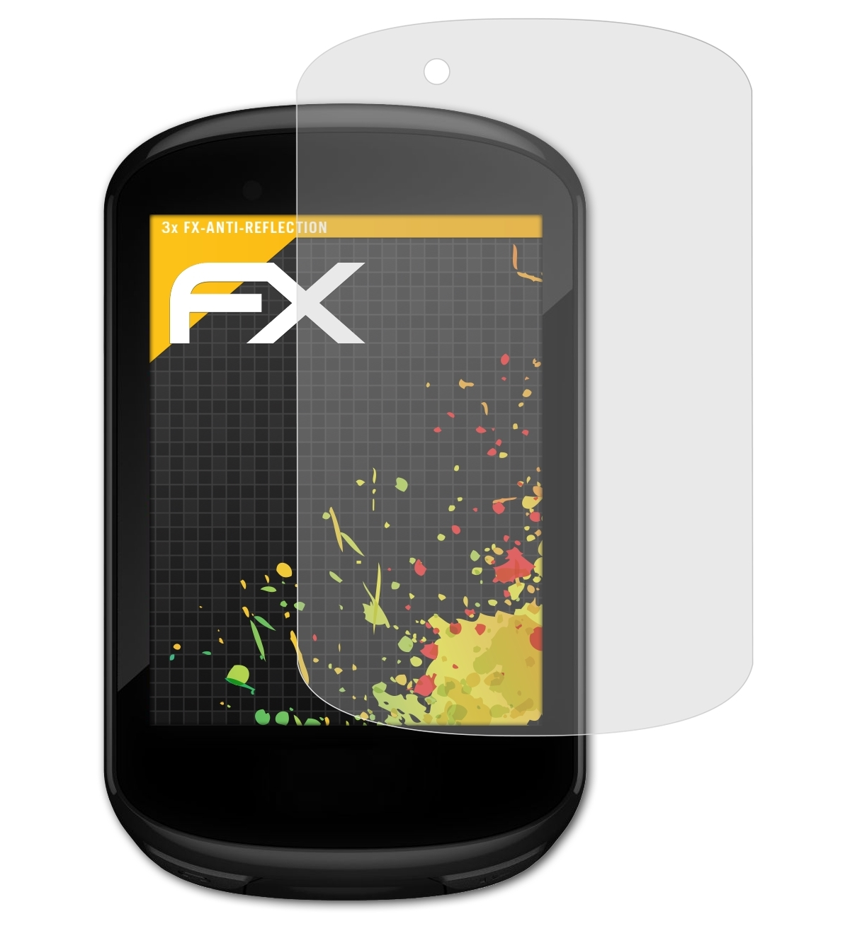 3x Garmin 830) Edge ATFOLIX Displayschutz(für FX-Antireflex