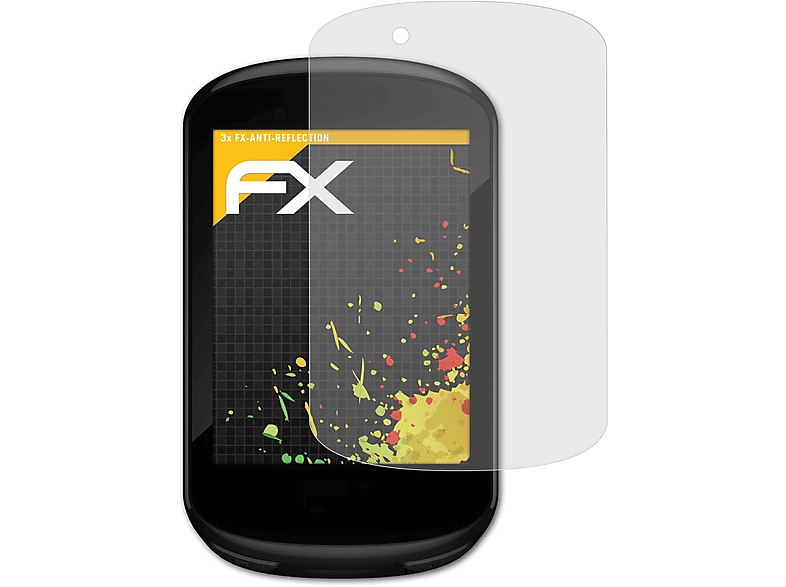 ATFOLIX 3x FX-Antireflex Displayschutz(für 830) Garmin Edge