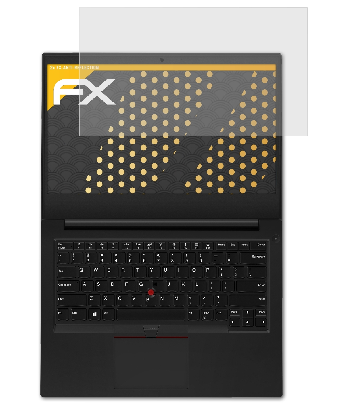 Displayschutz(für ATFOLIX ThinkPad E495) Lenovo 2x FX-Antireflex