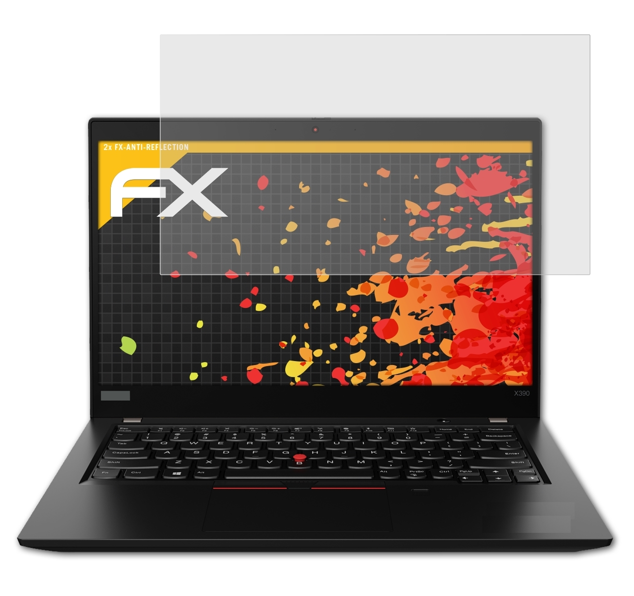 Lenovo X390) ATFOLIX 2x FX-Antireflex ThinkPad Displayschutz(für