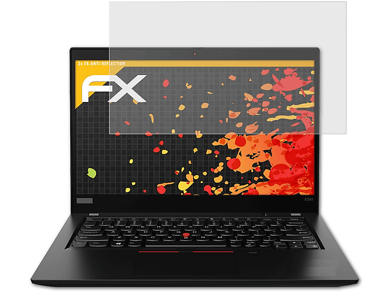 ATFOLIX 2x FX-Antireflex Displayschutz(für Lenovo ThinkPad X390)