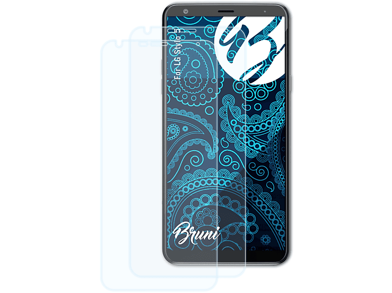 BRUNI 2x Basics-Clear Schutzfolie(für LG Stylo 5)