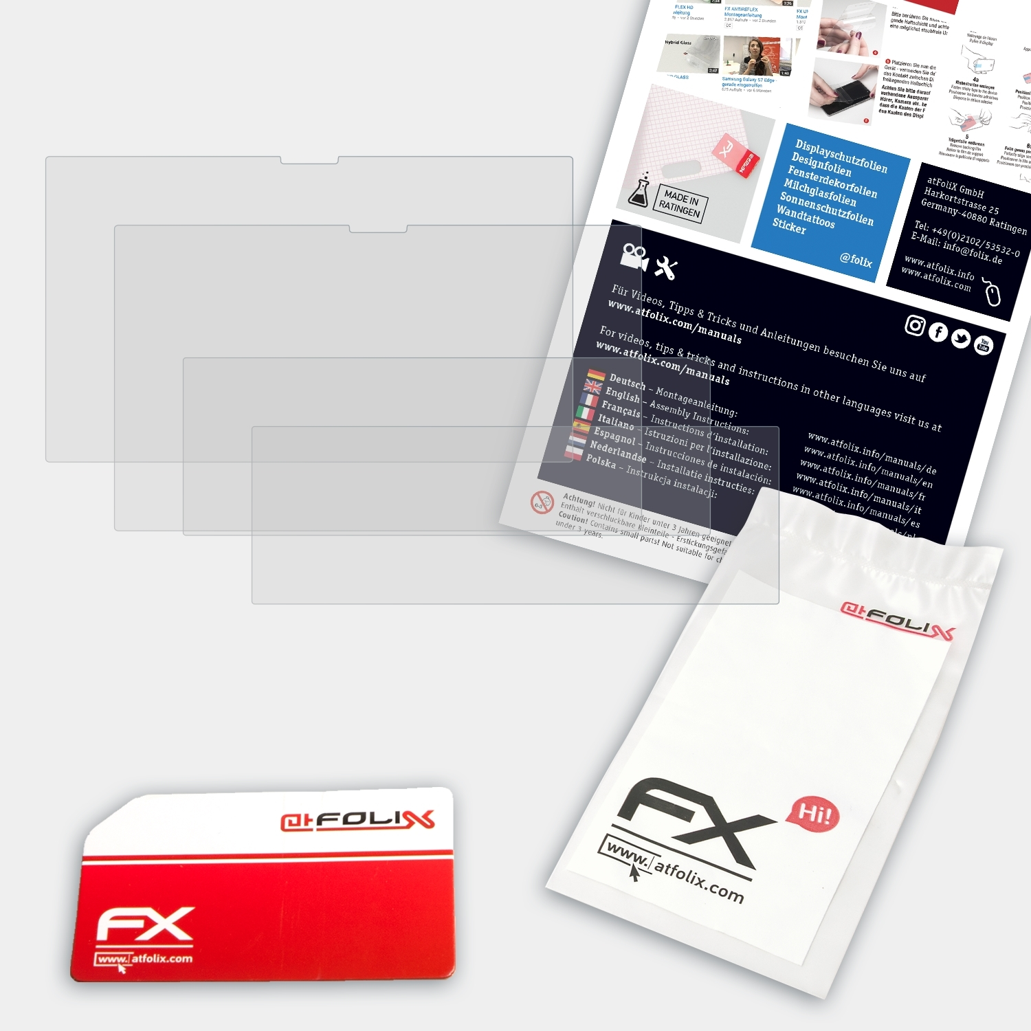 ATFOLIX 2x FX-Antireflex Displayschutz(für Asus Pro (15.6 ZenBook inch)) Duo