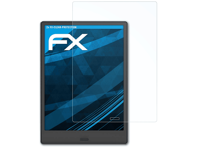 ATFOLIX Note Pro) FX-Clear 2x BOOX Displayschutz(für