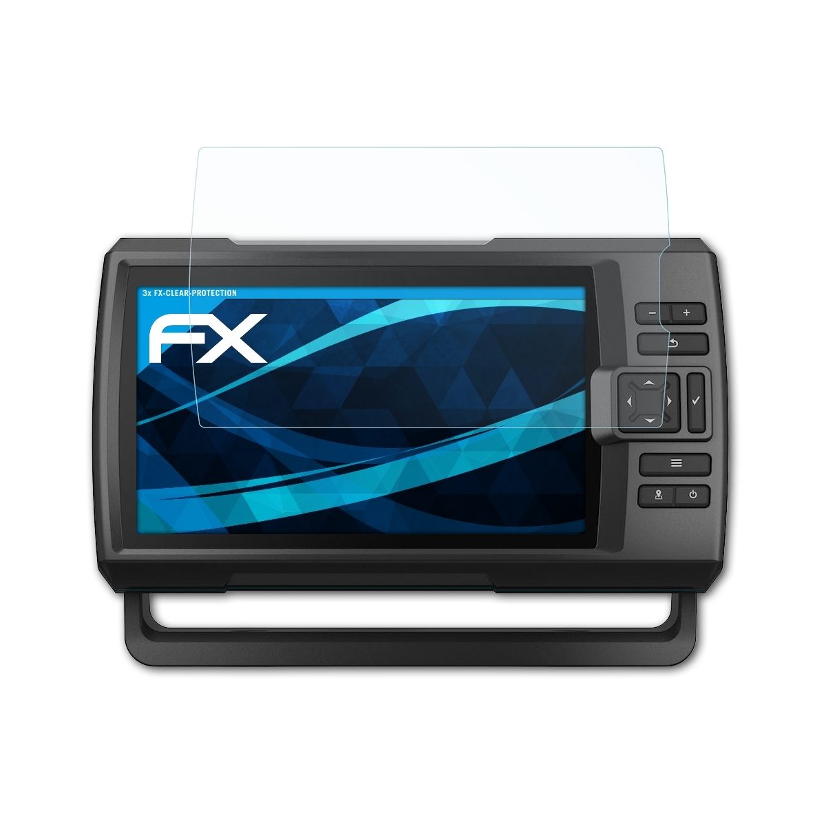 ATFOLIX 3x Striker Displayschutz(für 9sv) FX-Clear Garmin Plus