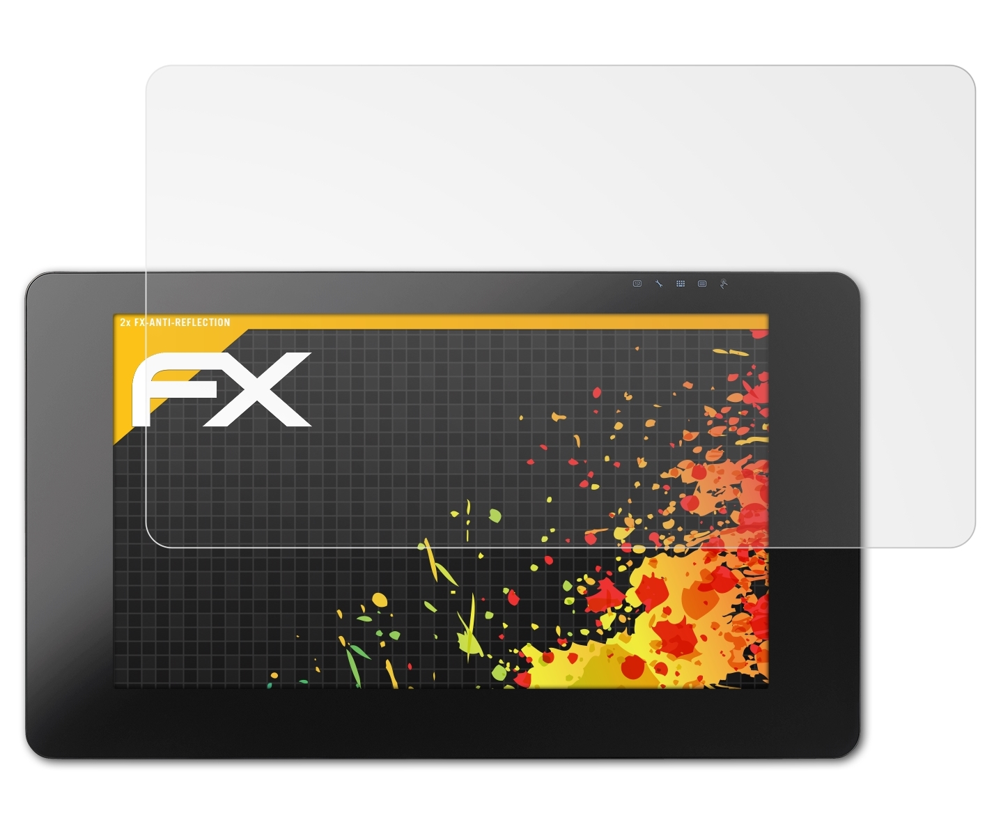 ATFOLIX 2x 24) Pro CINTIQ Wacom FX-Antireflex Displayschutz(für