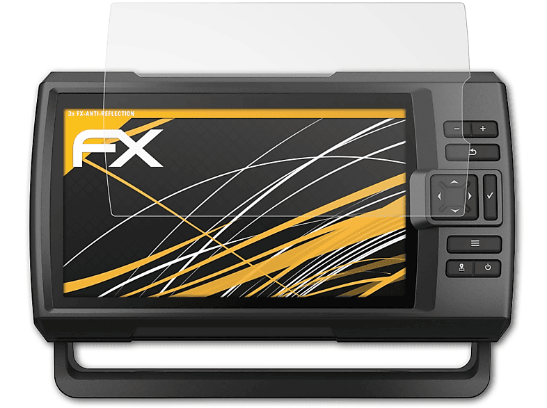 ATFOLIX 3x FX-Antireflex Displayschutz(für Garmin Striker Plus 9sv)