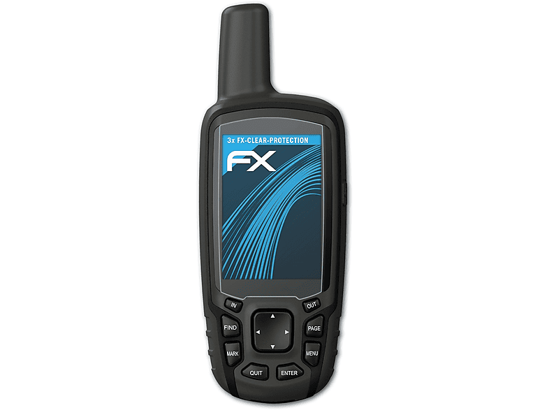ATFOLIX 3x FX-Clear GPSMap Displayschutz(für 64csx) Garmin