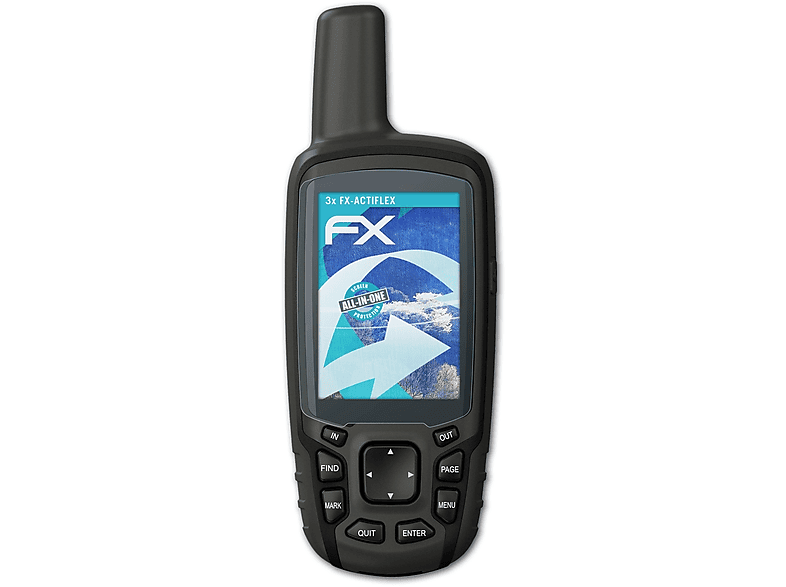 3x GPSMap ATFOLIX Garmin 64csx) FX-ActiFleX Displayschutz(für