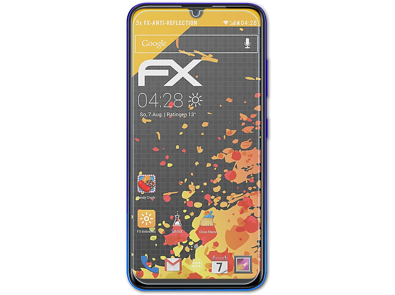 ATFOLIX 3x FX-Antireflex Displayschutz(für TP-Link Neffos X20)