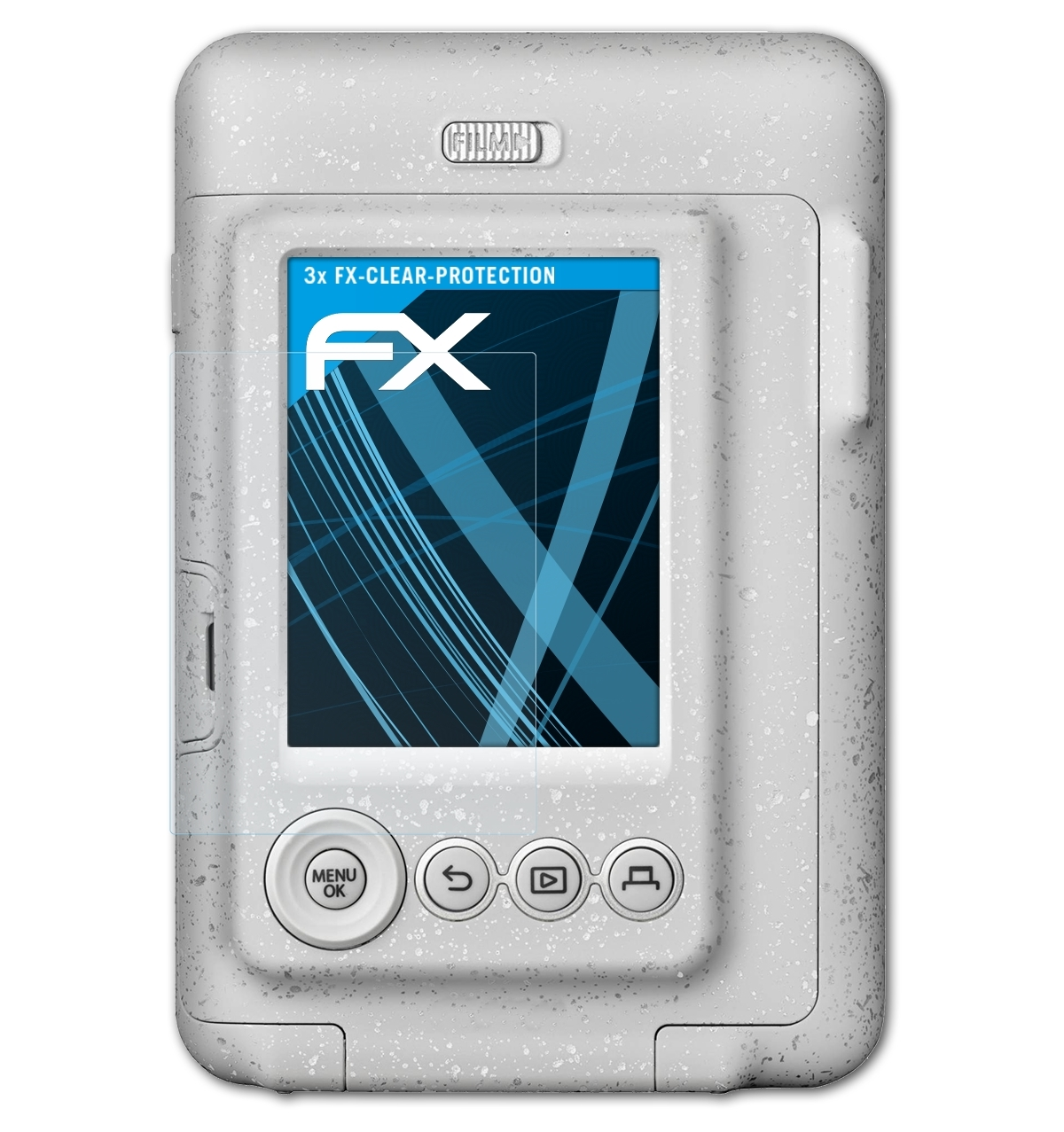 ATFOLIX mini LiPlay) Displayschutz(für 3x Instax FX-Clear