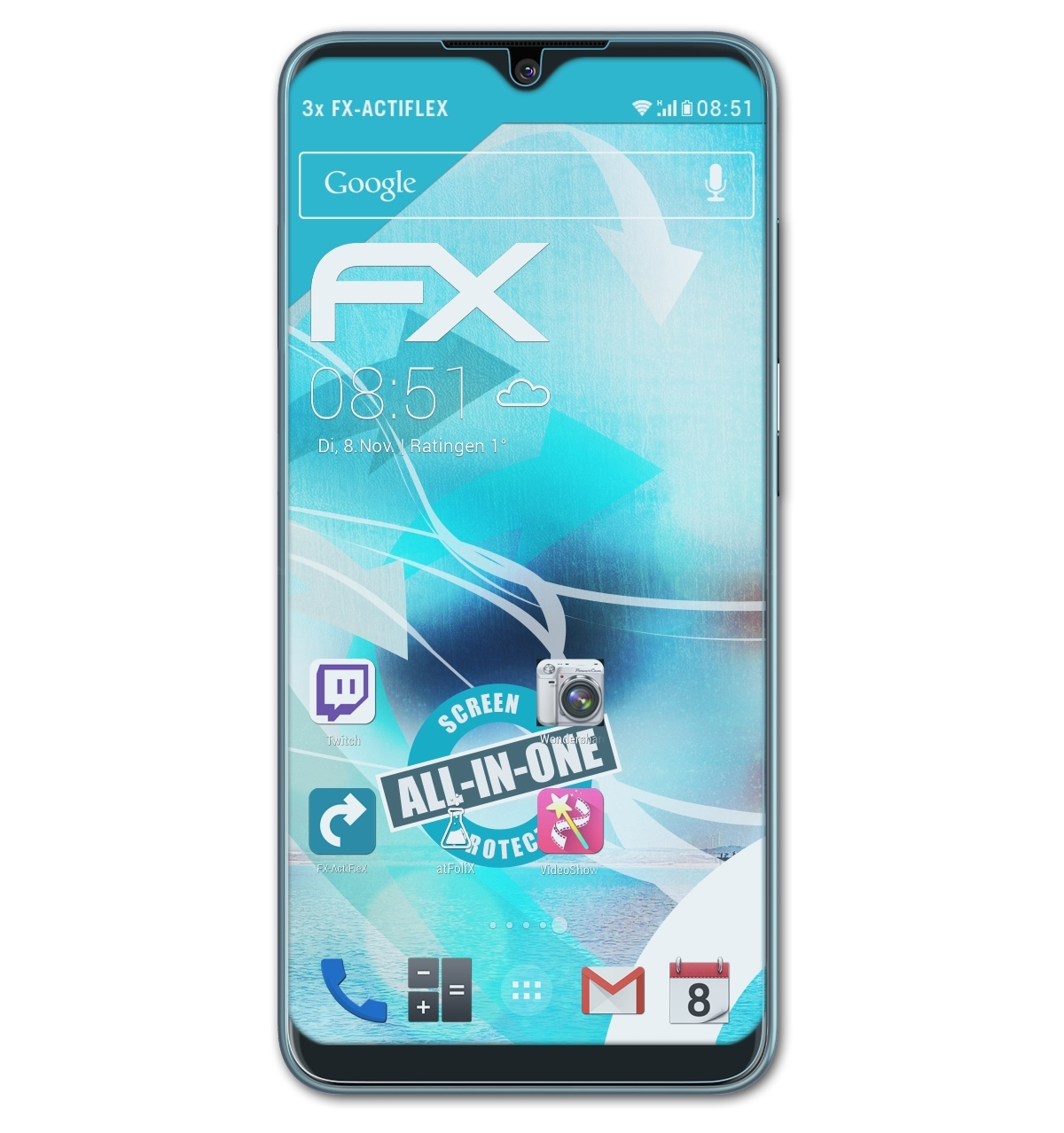 Nokia 6.2) Displayschutz(für 3x ATFOLIX FX-ActiFleX