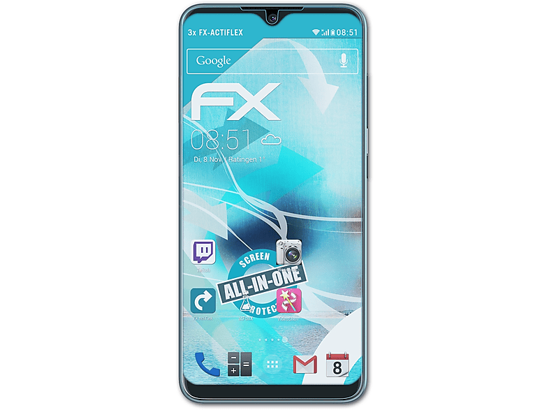 ATFOLIX 3x FX-ActiFleX Displayschutz(für Nokia 6.2)