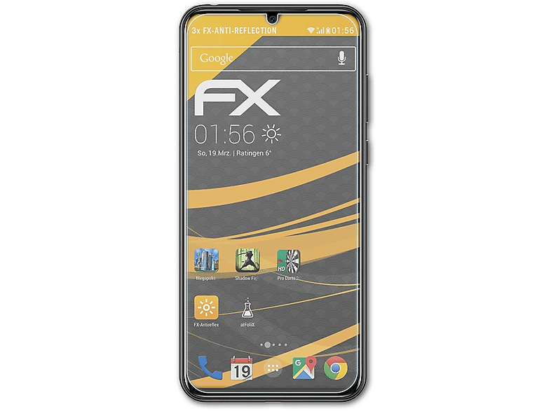 3x FX-Antireflex Displayschutz(für Doogee ATFOLIX N20)