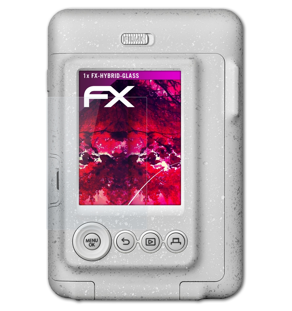 ATFOLIX FX-Hybrid-Glass Schutzglas(für LiPlay) Instax mini