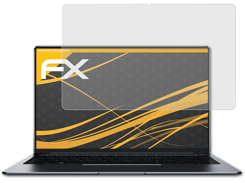 ATFOLIX 2x FX-Antireflex Displayschutz(für Chuwi LapBook Pro)