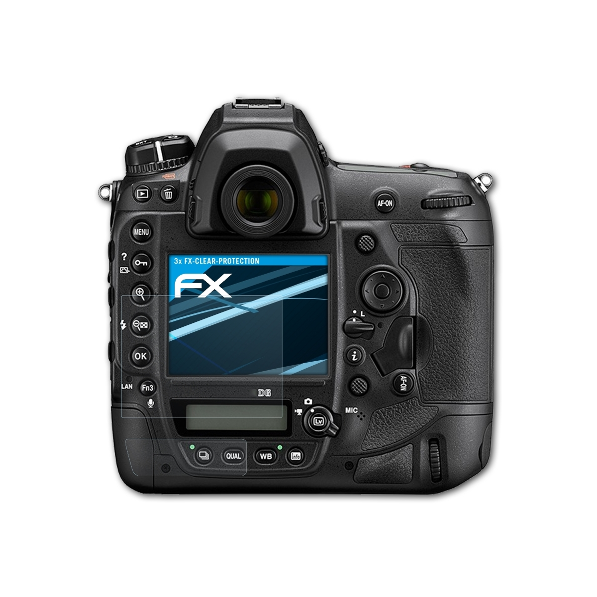 ATFOLIX 3x FX-Clear Displayschutz(für Nikon D6)
