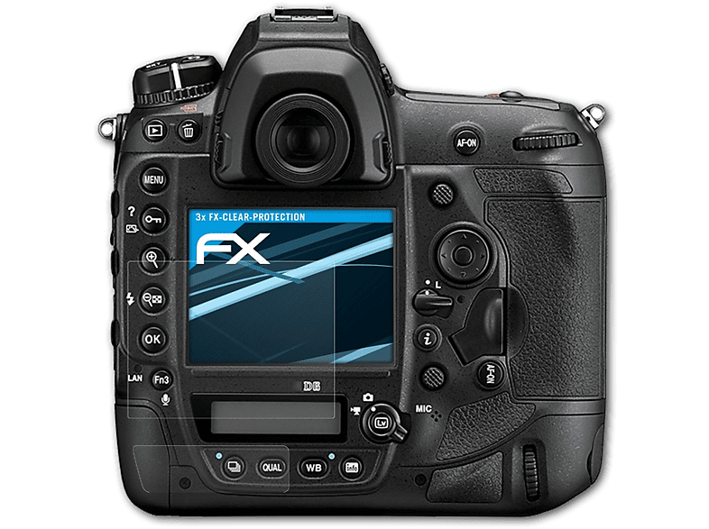 ATFOLIX Nikon 3x Displayschutz(für FX-Clear D6)
