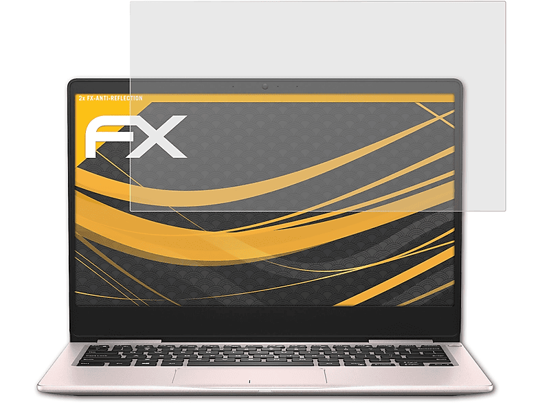 ATFOLIX 2x FX-Antireflex Displayschutz(für Dell Inspiron 13 7000 (7380))