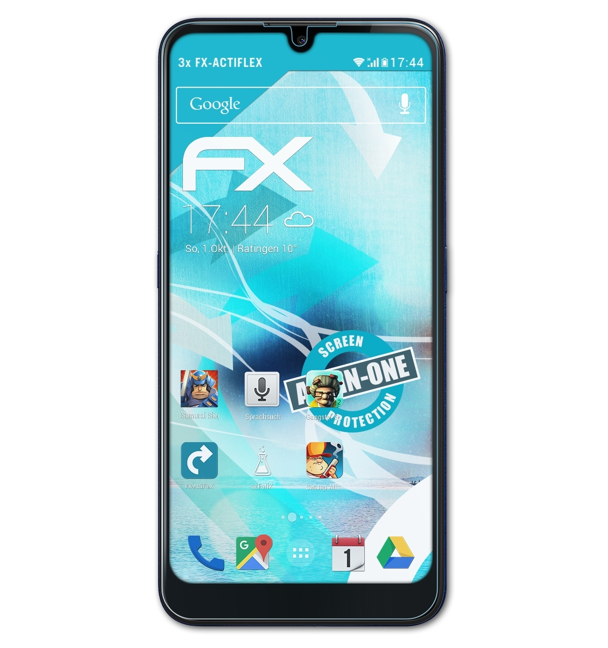 ATFOLIX 3x FX-ActiFleX V) 3 Nokia Displayschutz(für