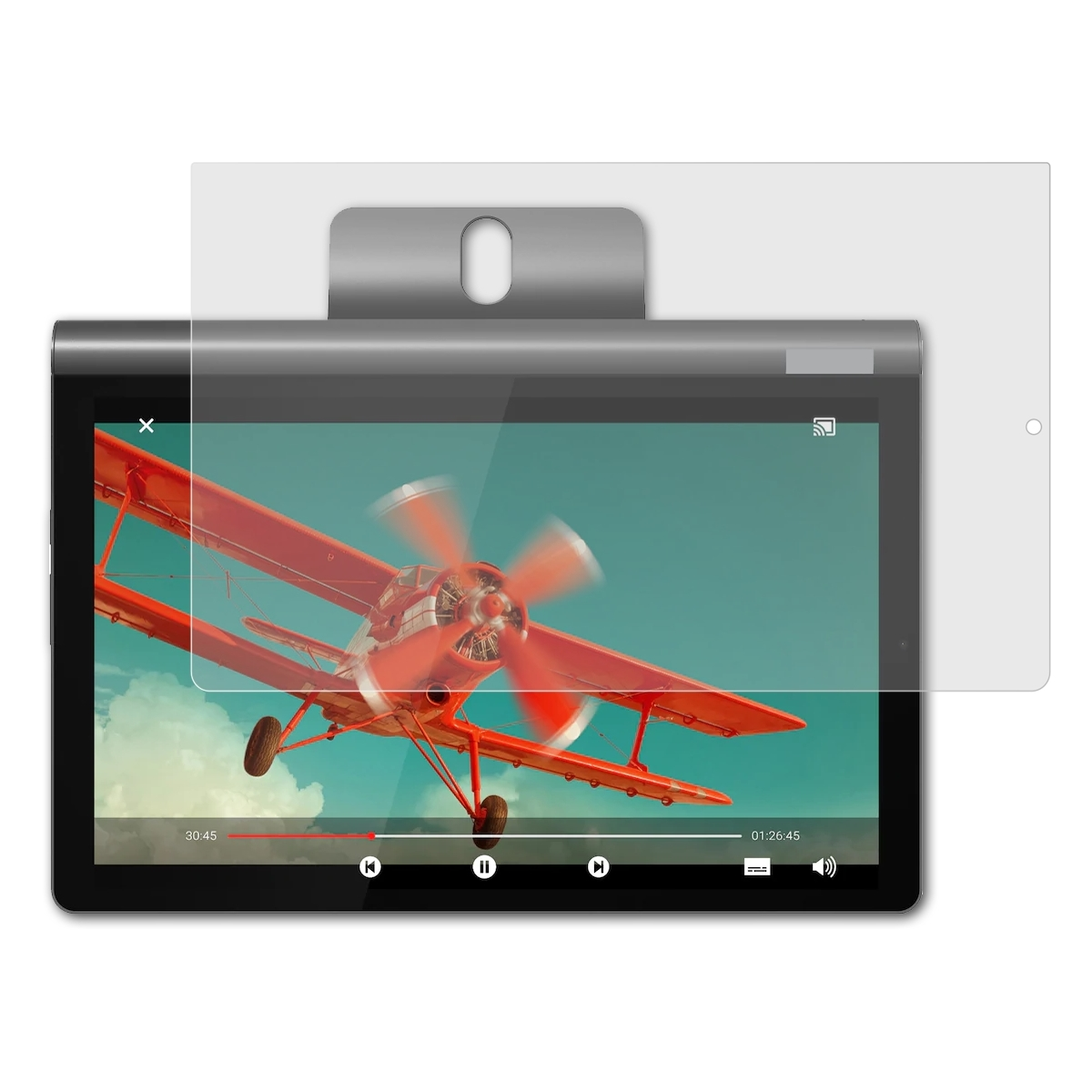 ATFOLIX 2x FX-Antireflex Displayschutz(für Lenovo 10) Yoga Tab Smart