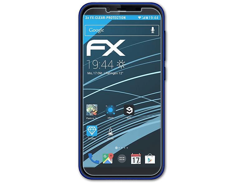 ATFOLIX 3x FX-Clear Displayschutz(für Infinity E9) Hisense