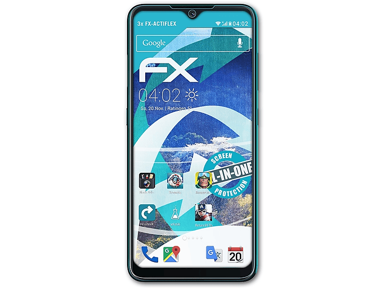 ATFOLIX 3x FX-ActiFleX Displayschutz(für Nokia 7.2)