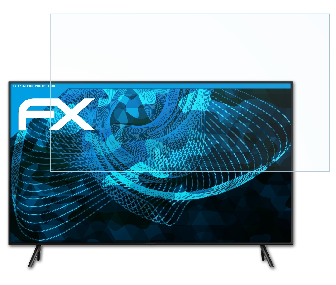 FX-Clear 4K (43 Q60R Inch)) ATFOLIX Displayschutz(für Sony QLED