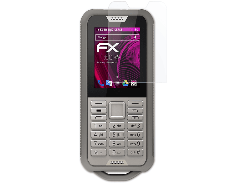 Nokia FX-Hybrid-Glass Tough) ATFOLIX 800 Schutzglas(für