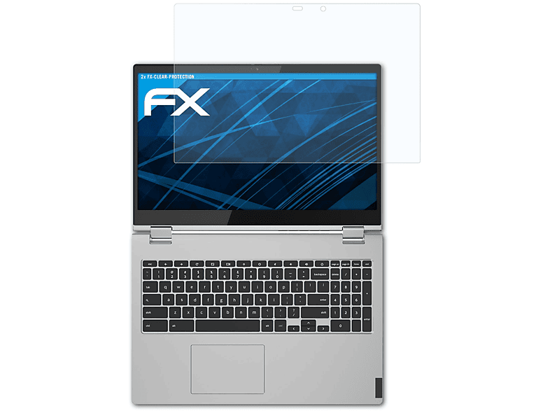 ATFOLIX 2x FX-Clear Displayschutz(für Lenovo Chromebook C340 (11 inch))