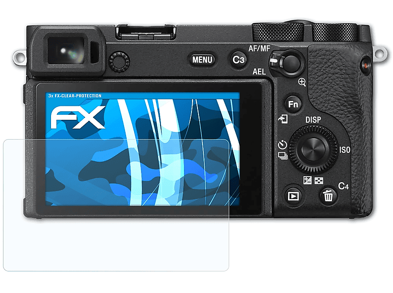 ATFOLIX 3x FX-Clear Displayschutz(für Sony Alpha a6600)