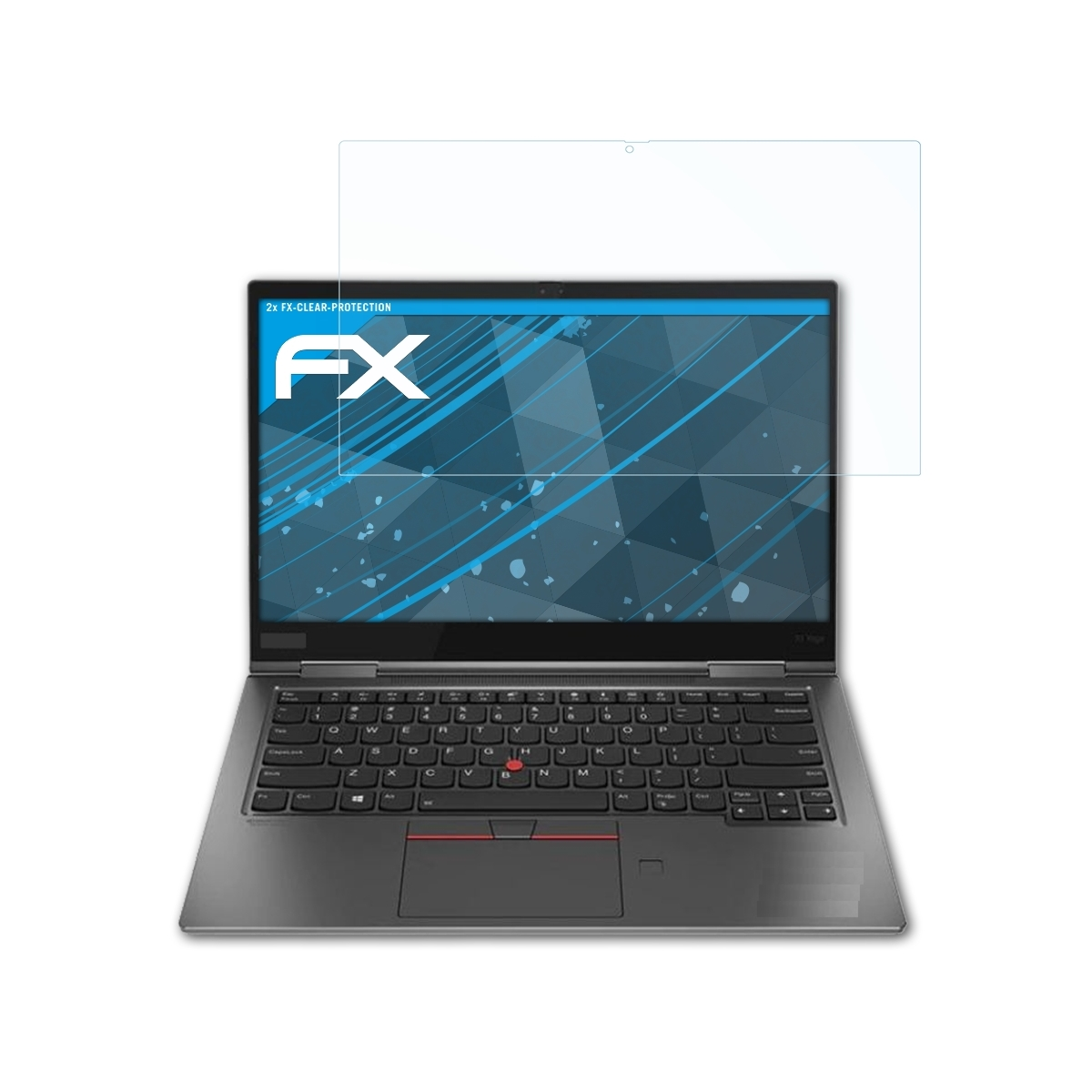 ATFOLIX 2x FX-Clear Displayschutz(für Lenovo Gen (4rd X1 2019)) Yoga ThinkPad