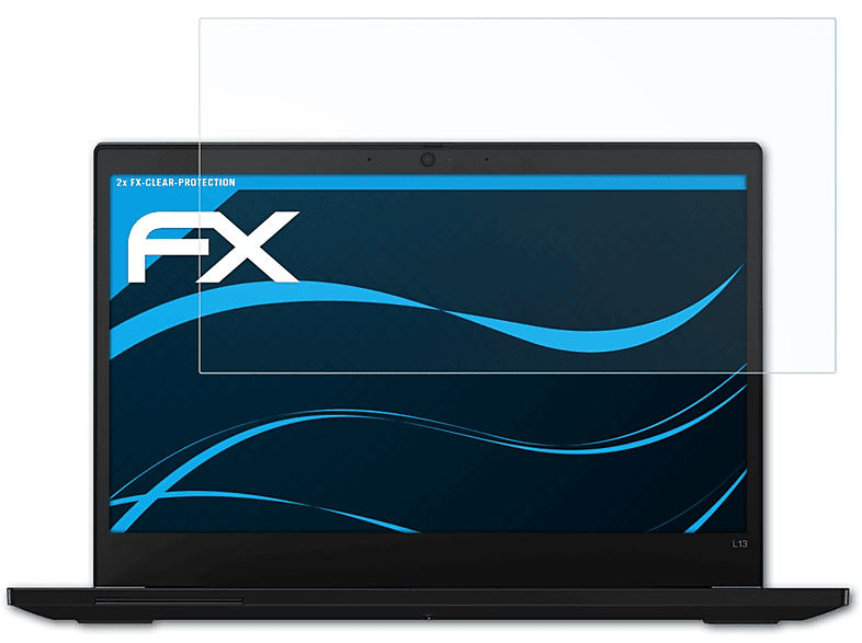 ATFOLIX 2x FX-Clear Displayschutz(für Lenovo ThinkPad L13)