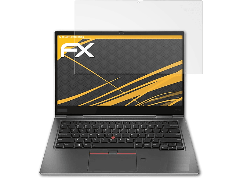 ATFOLIX 2x FX-Antireflex Displayschutz(für Lenovo ThinkPad X1 Yoga (4rd Gen 2019))