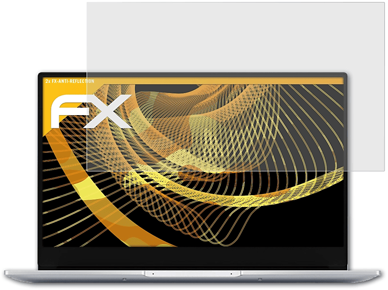 ATFOLIX 2x FX-Antireflex Displayschutz(für Huawei Honor MagicBook 14)