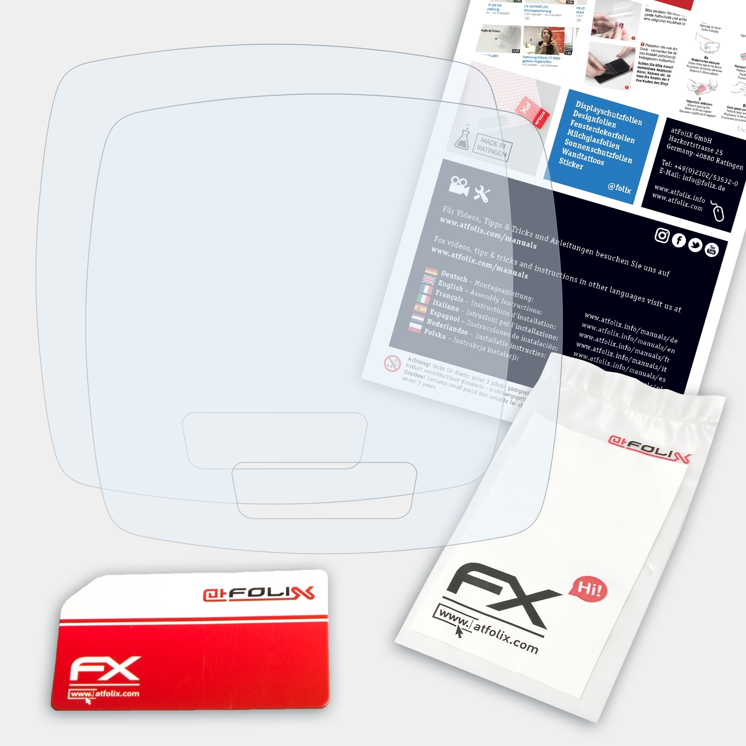 Displayschutz(für FX-Clear 2x PO-400) ATFOLIX Pulox