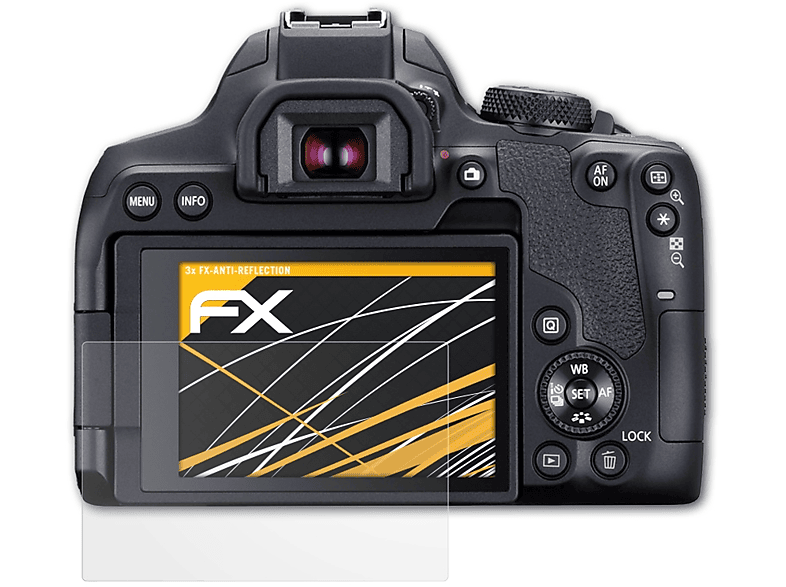 ATFOLIX 3x FX-Antireflex Displayschutz(für EOS Canon 850D)