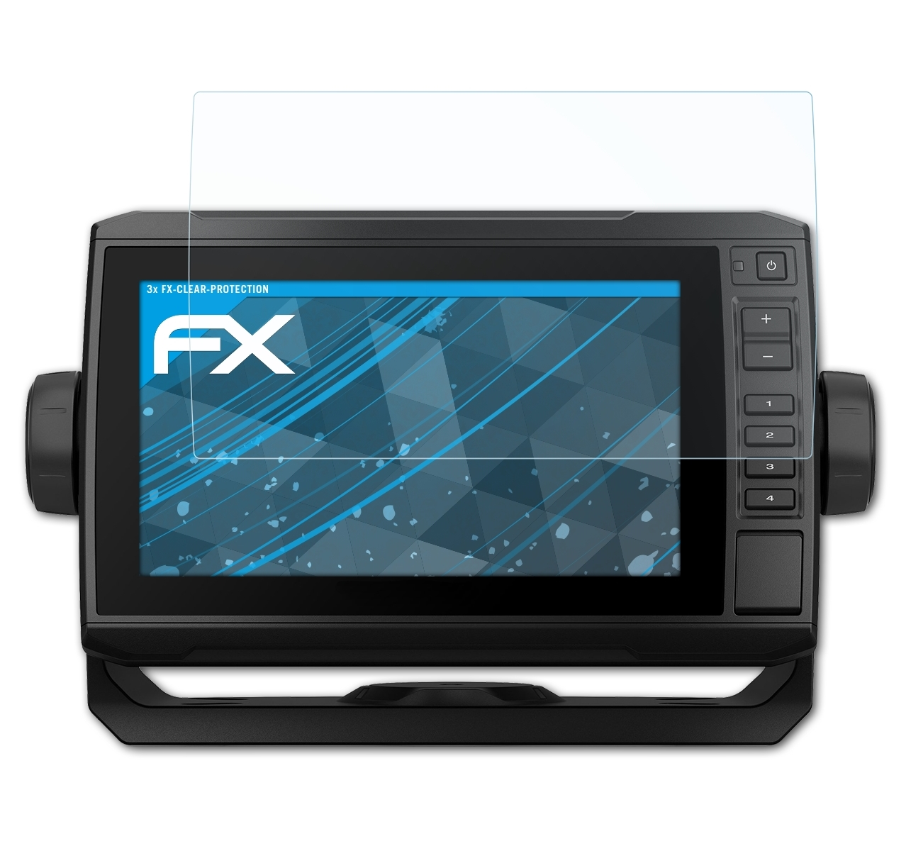 ATFOLIX 3x FX-Clear UHD 72sv) Garmin ECHOMap Displayschutz(für