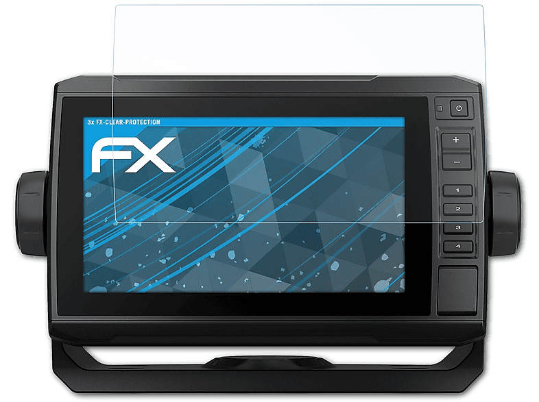 ATFOLIX 3x FX-Clear Displayschutz(für Garmin ECHOMap UHD 72sv)
