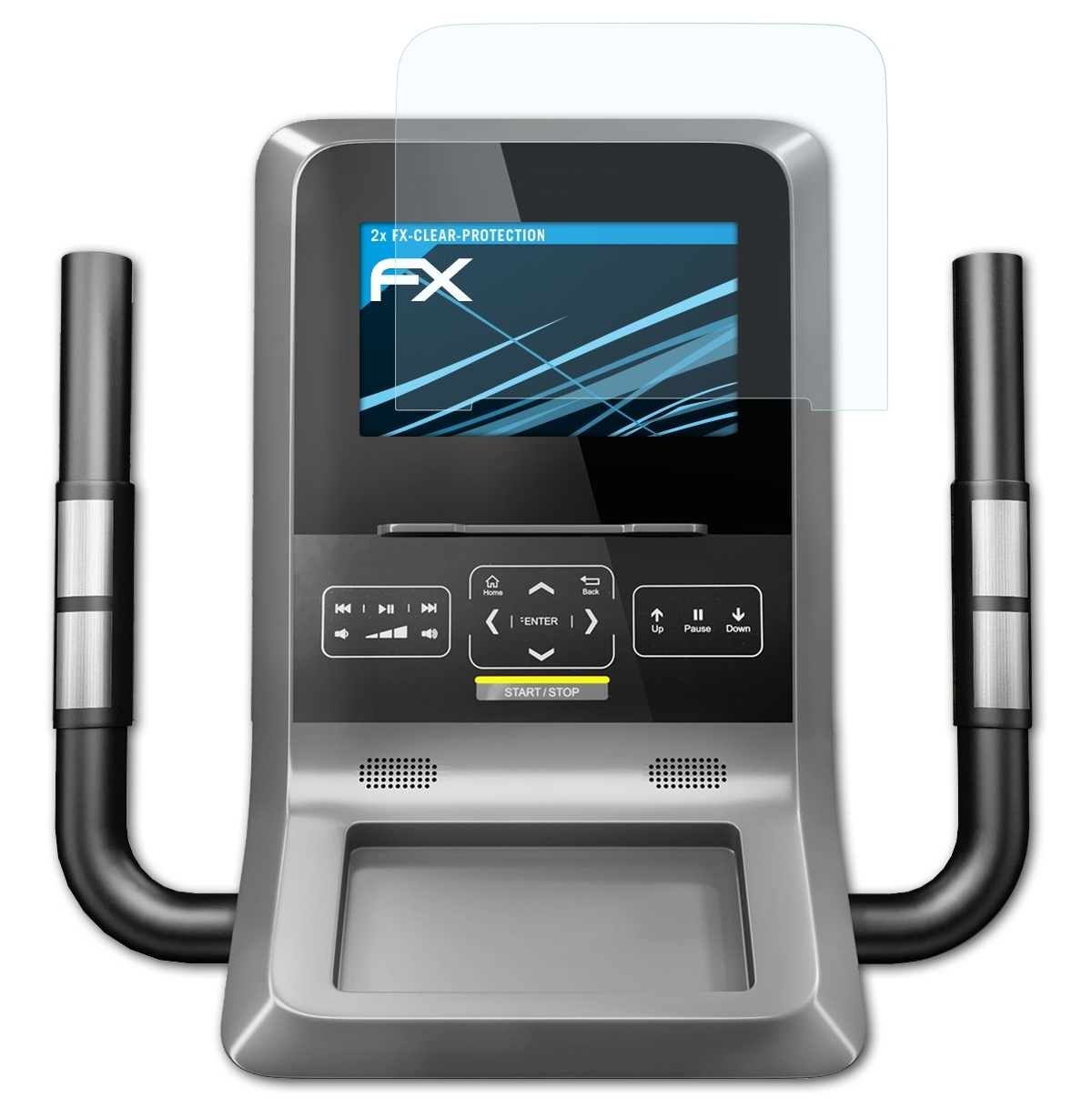 Sportstech 2x Crosstrainer ATFOLIX LCX800) FX-Clear Displayschutz(für