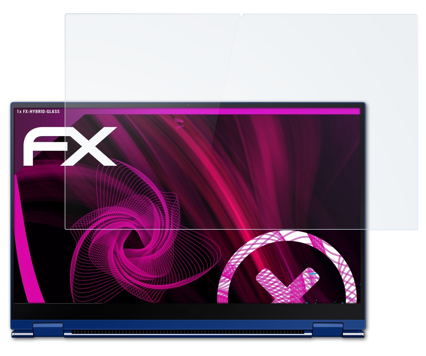 Flex Samsung Book (15 Galaxy ATFOLIX Schutzglas(für inch)) FX-Hybrid-Glass