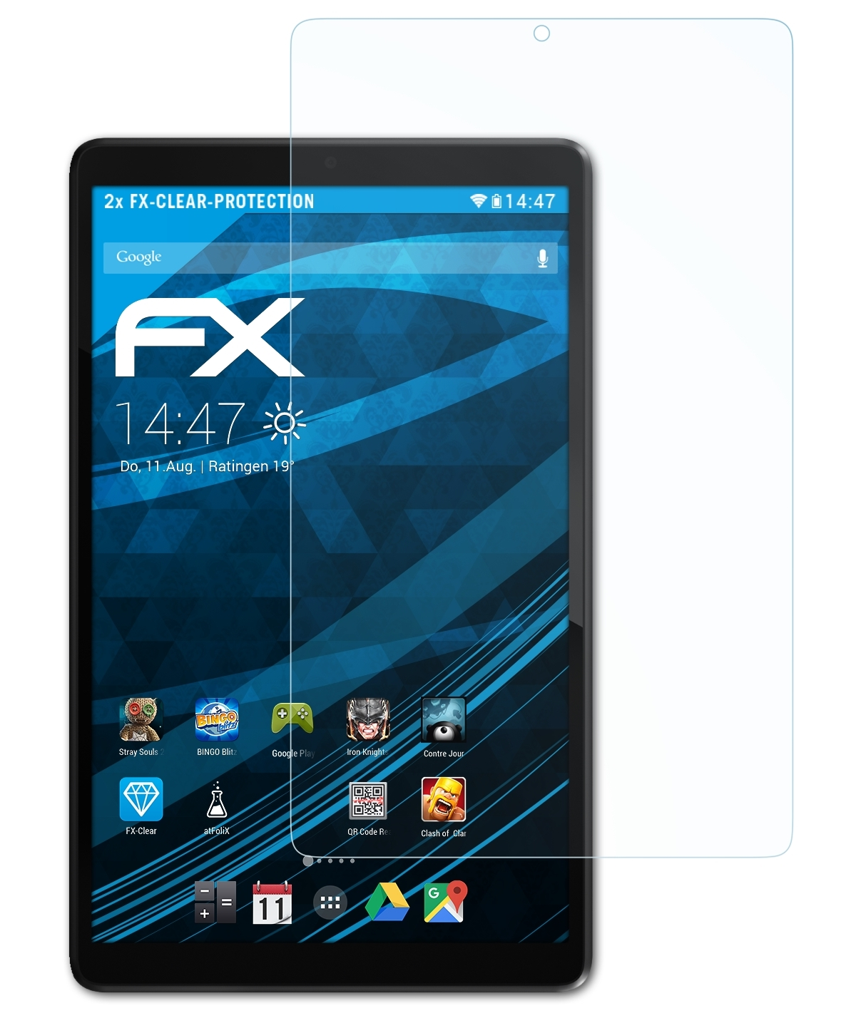 ATFOLIX 2x FX-Clear Displayschutz(für Lenovo Tab M8 Gen)) (2nd