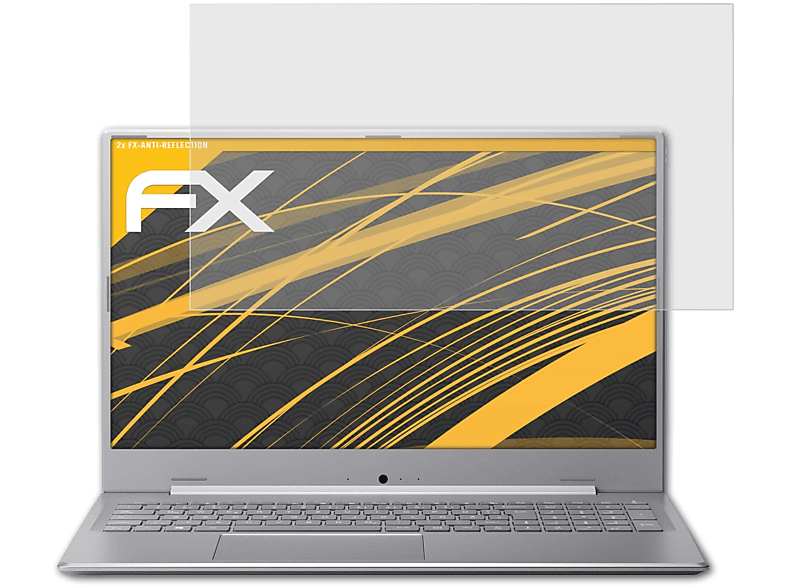 ATFOLIX 2x FX-Antireflex Displayschutz(für AKOYA P17601 (MD61486)) Medion