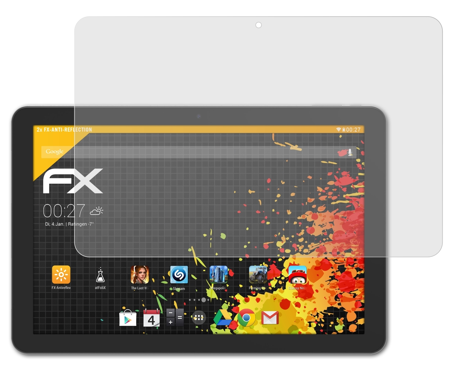 ATFOLIX 2x FX-Antireflex Displayschutz(für Archos 101 3G Core Ultra)