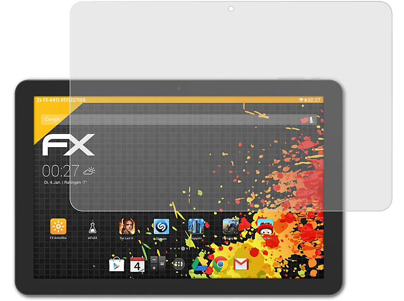 ATFOLIX 2x FX-Antireflex Displayschutz(für Archos Core 101 3G Ultra)