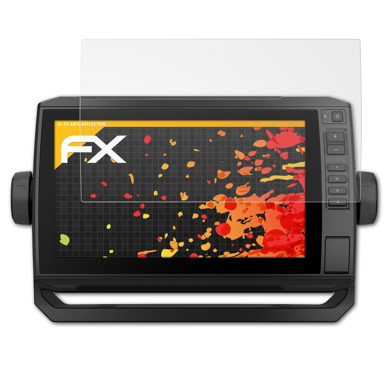 92sv) ECHOMap ATFOLIX UHD FX-Antireflex Displayschutz(für 3x Garmin
