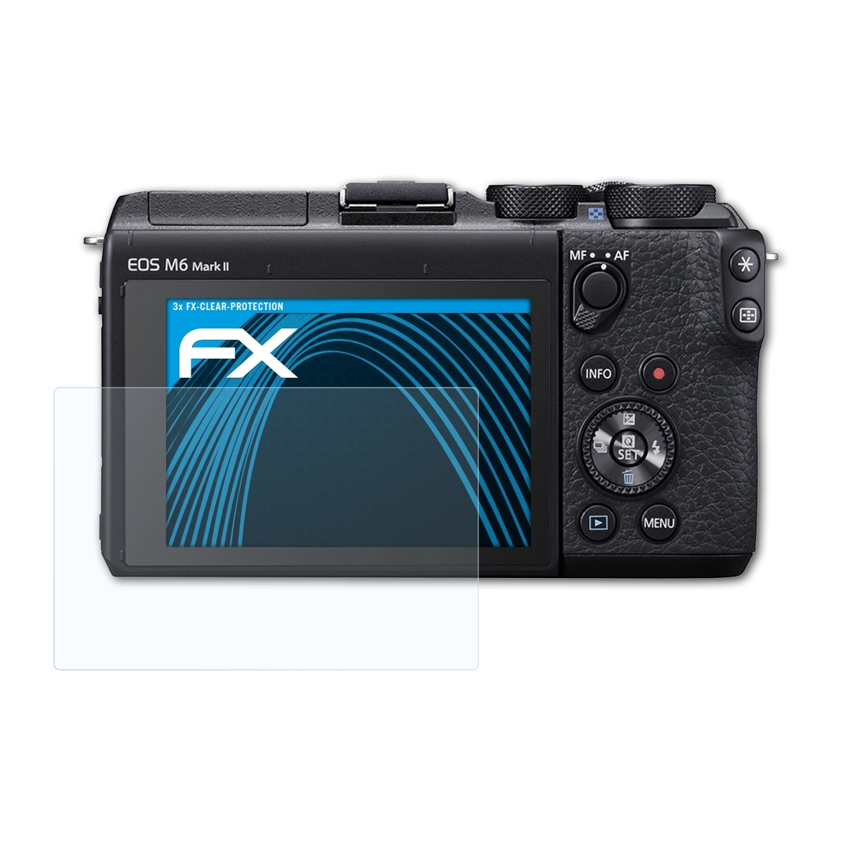 ATFOLIX 3x FX-Clear II) Canon M6 EOS Displayschutz(für Mark